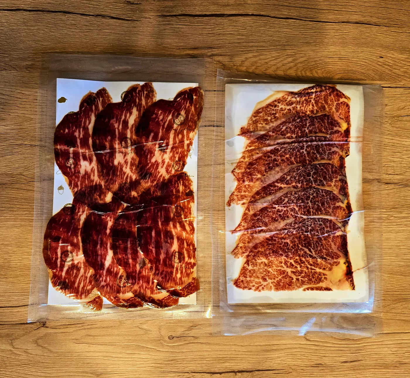 Tranches de jambon ibérique