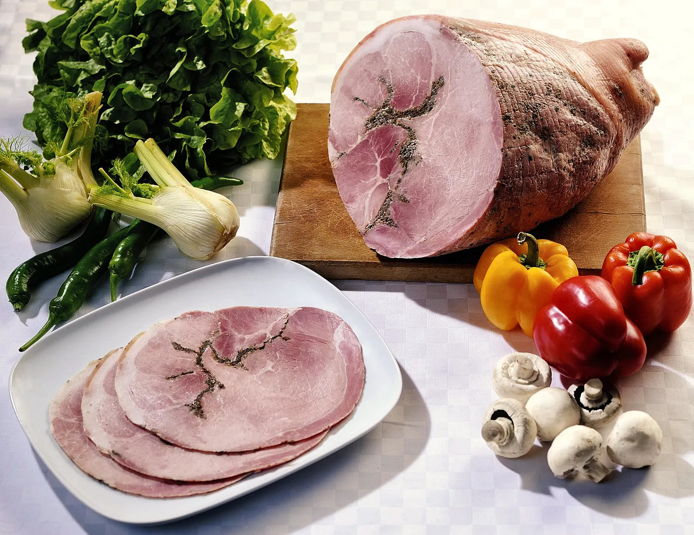 Jambon cuit aux morilles